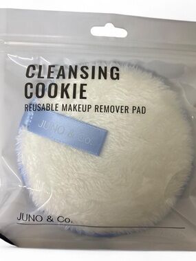 JUNO & Co. White Reusable Cleansing Cookie Makeup Remover Pad